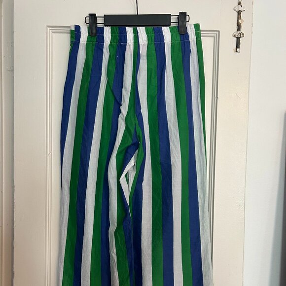 Judith Lacroix Striped Lightweight Culottes - Size M - Picture 7 of 9